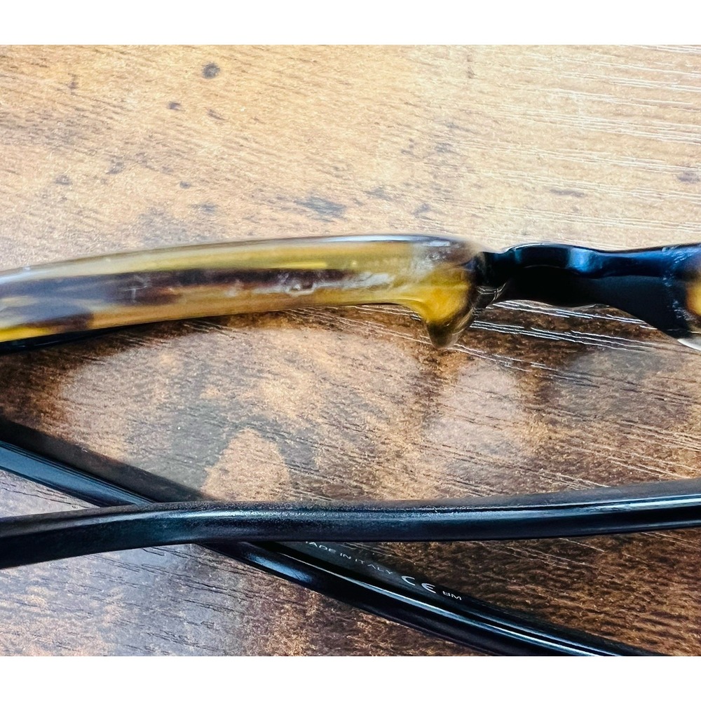 Gucci GG 1080 OHQ 150Plastic Square Oval Eyeglasses - Black Zebra - Picture 6 of 9